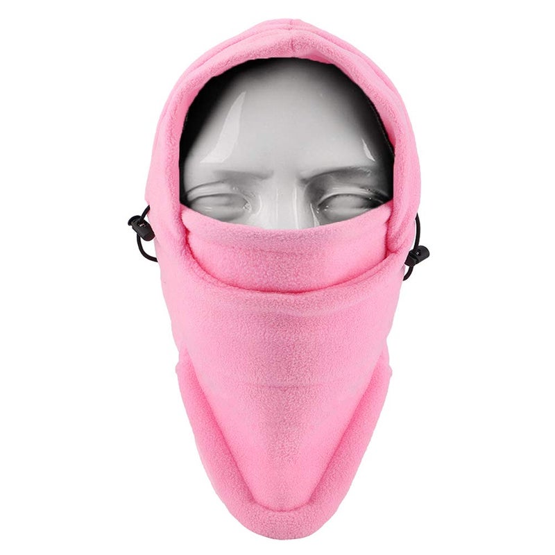 YQXCC Kids Winter Hats Balaclava Ski Mask Windproof Warm Adjustable with Fleece Lining Hat for Boys Girls Pink - Image 3